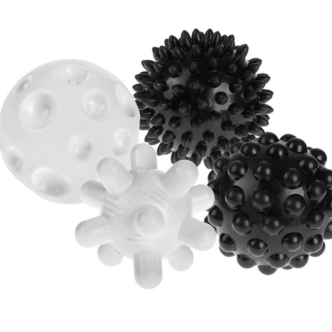 Tullo Piłki sensoryczne czarno-białe 4 szt.