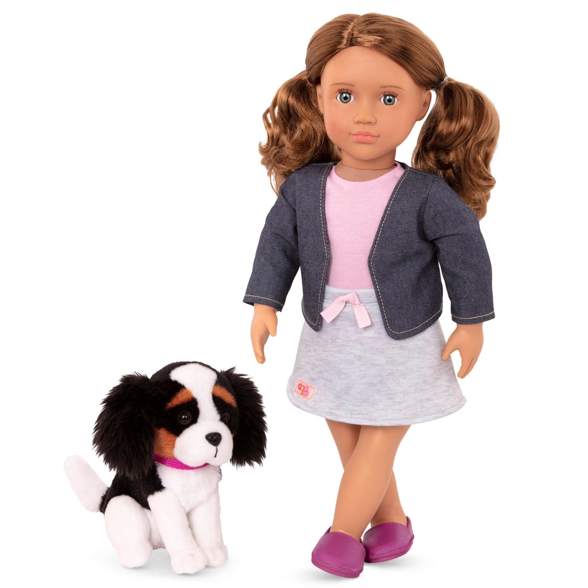 Our Generation Lalka dla dzieci Maddie 46cm z pieskiem rasy King Charles Spaniel - 4kidspoint.pl