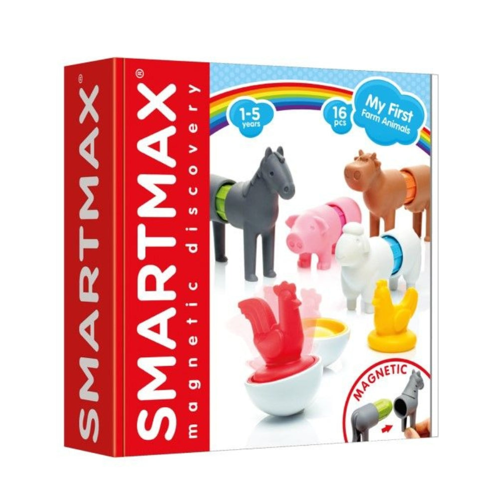 Smart Max Klocki magnetyczne My First Farm Animals IUVI Games
