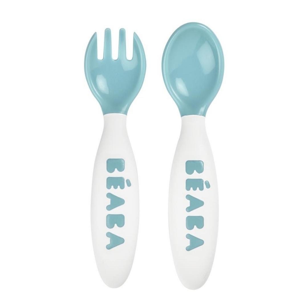Beaba Sztućce plastikowe w etui blue