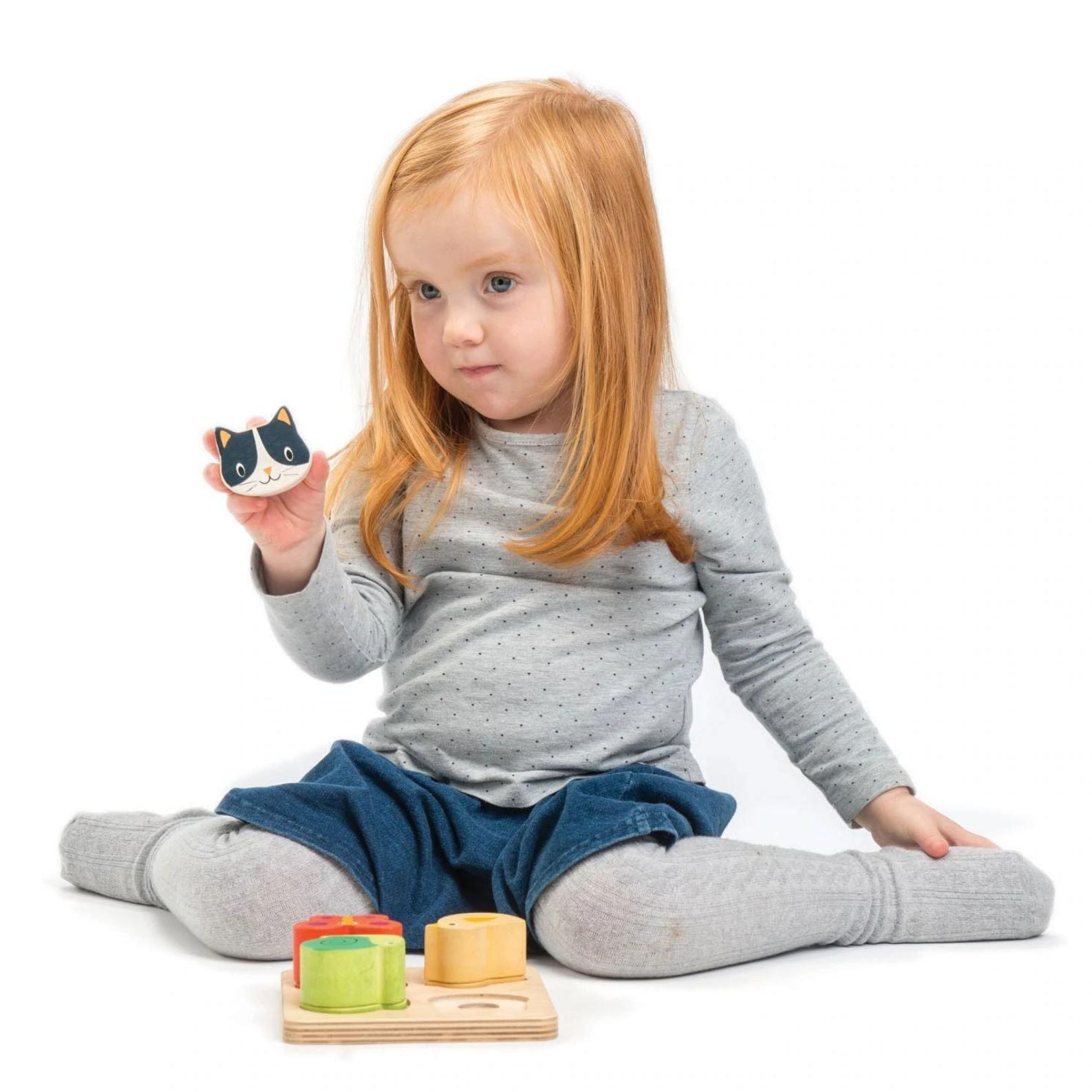 Tender Leaf Toys Drewniana zabawka sensoryczna Zwierzęta kształty i faktury