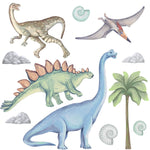 PASTELOVELOVE naklejki na ścianę dla dzieci dinozaury II