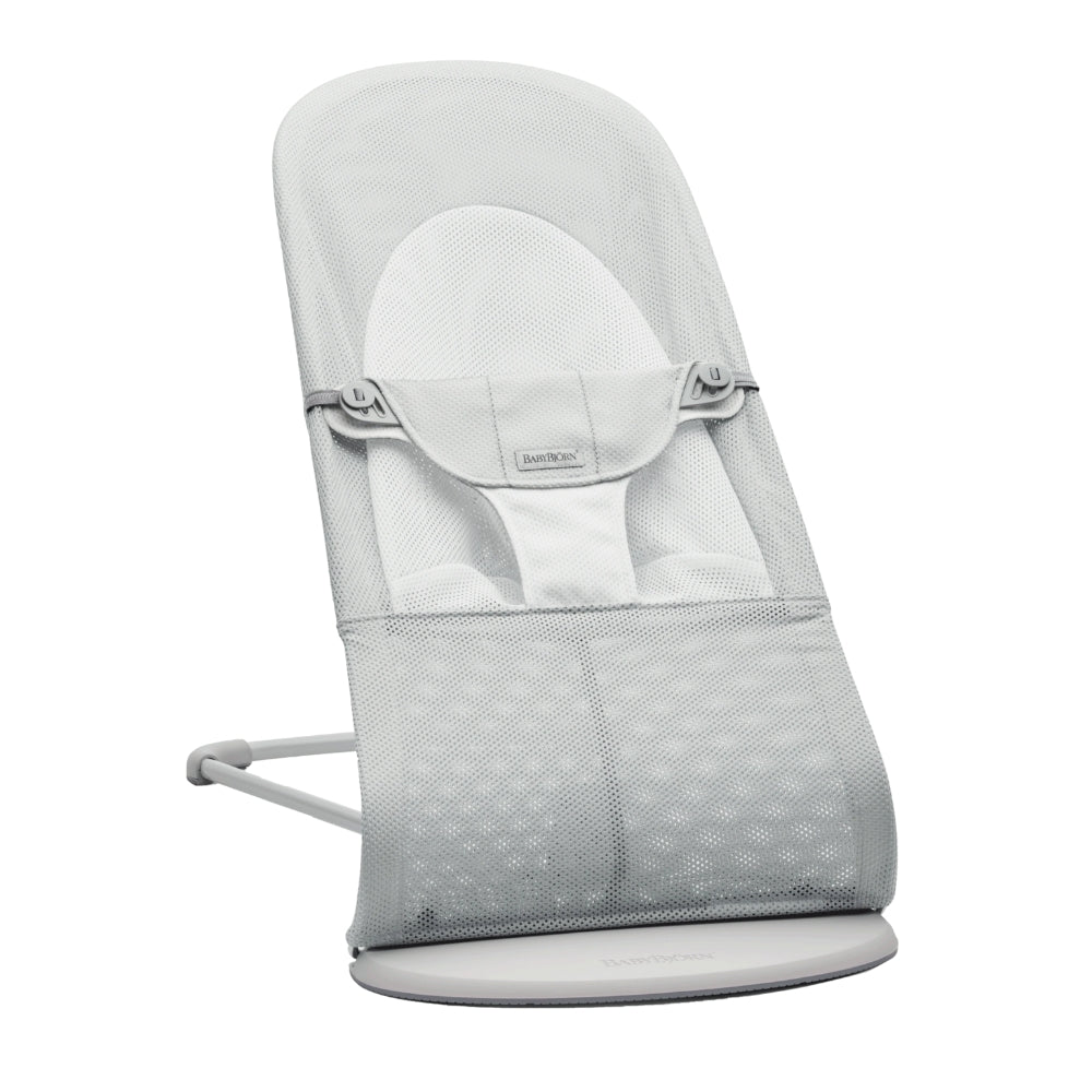 BABYBJORN Leżaczek dla niemowlaka BALANCE SOFT MESH Szary/Biały