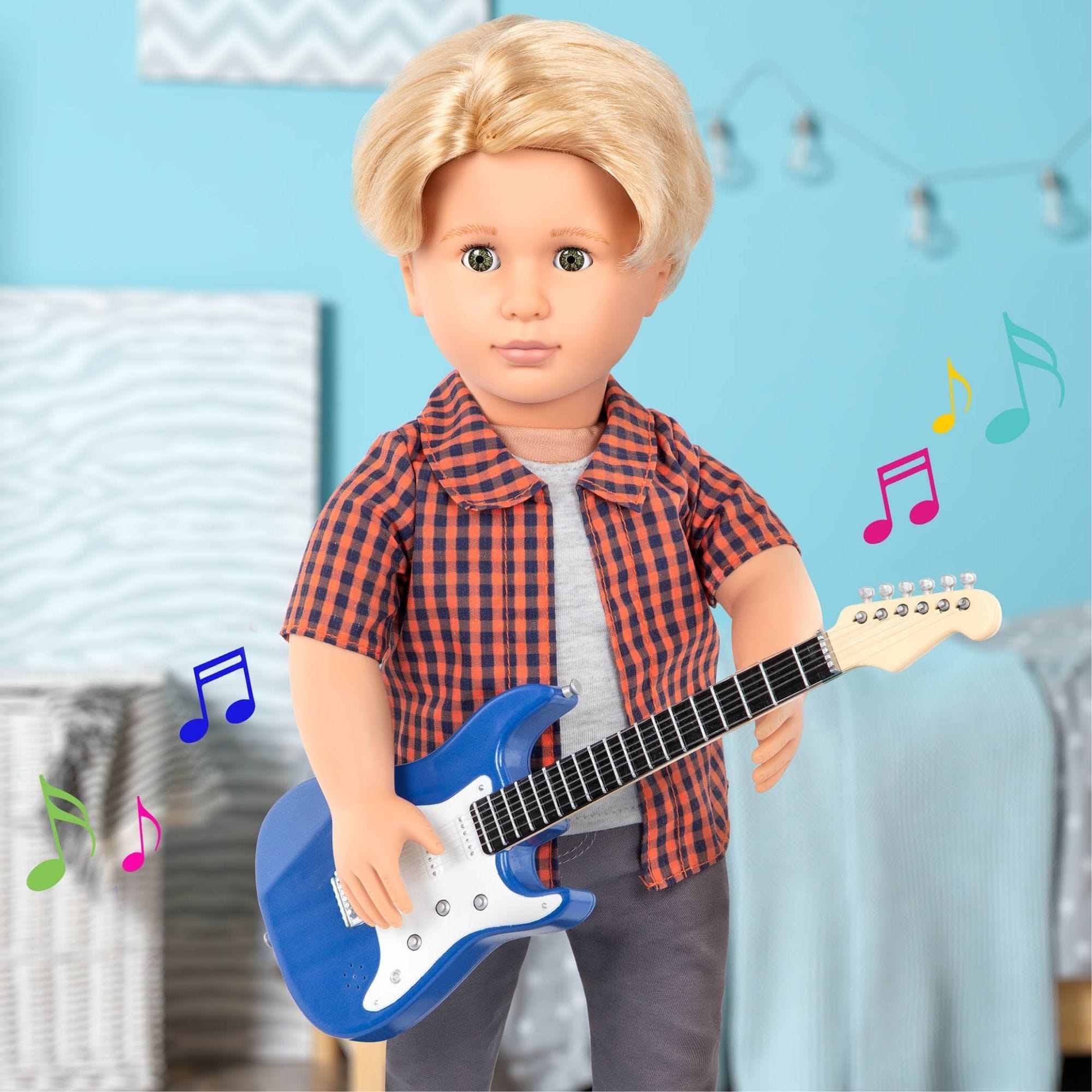 Our Generation Ubranka dla lalki chłopca 46cm Plaid to rock - 4kidspoint.pl