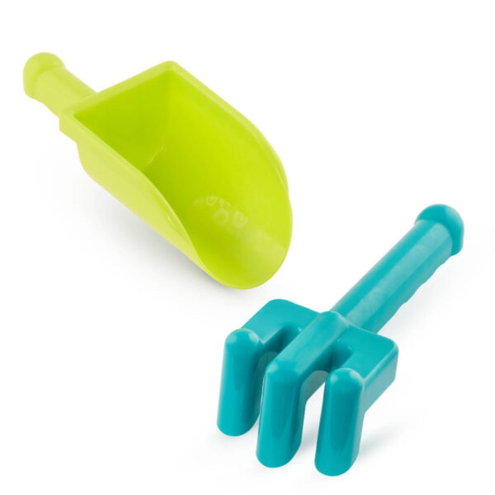 B.toys Zabawki do piasku Diggin’ Duo – łopatka i grabki