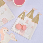 Gingerray Talerzyki papierowe Princess Castle Paper Party Plates