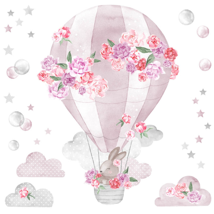 PASTELOVELOVE naklejki na ścianę dla dzieci balon różowy