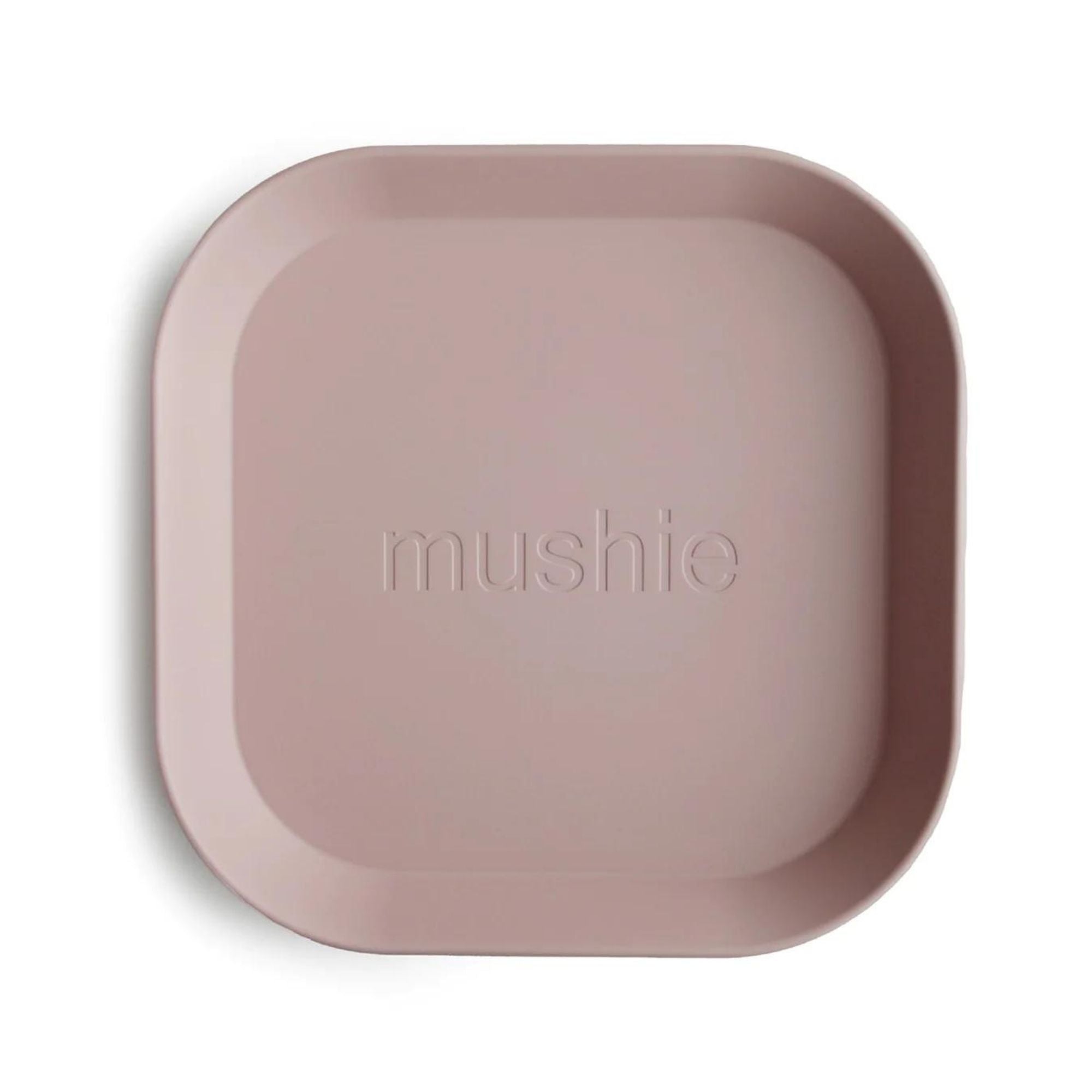 Mushie Zestaw talerzy dla dzieci Square Blush