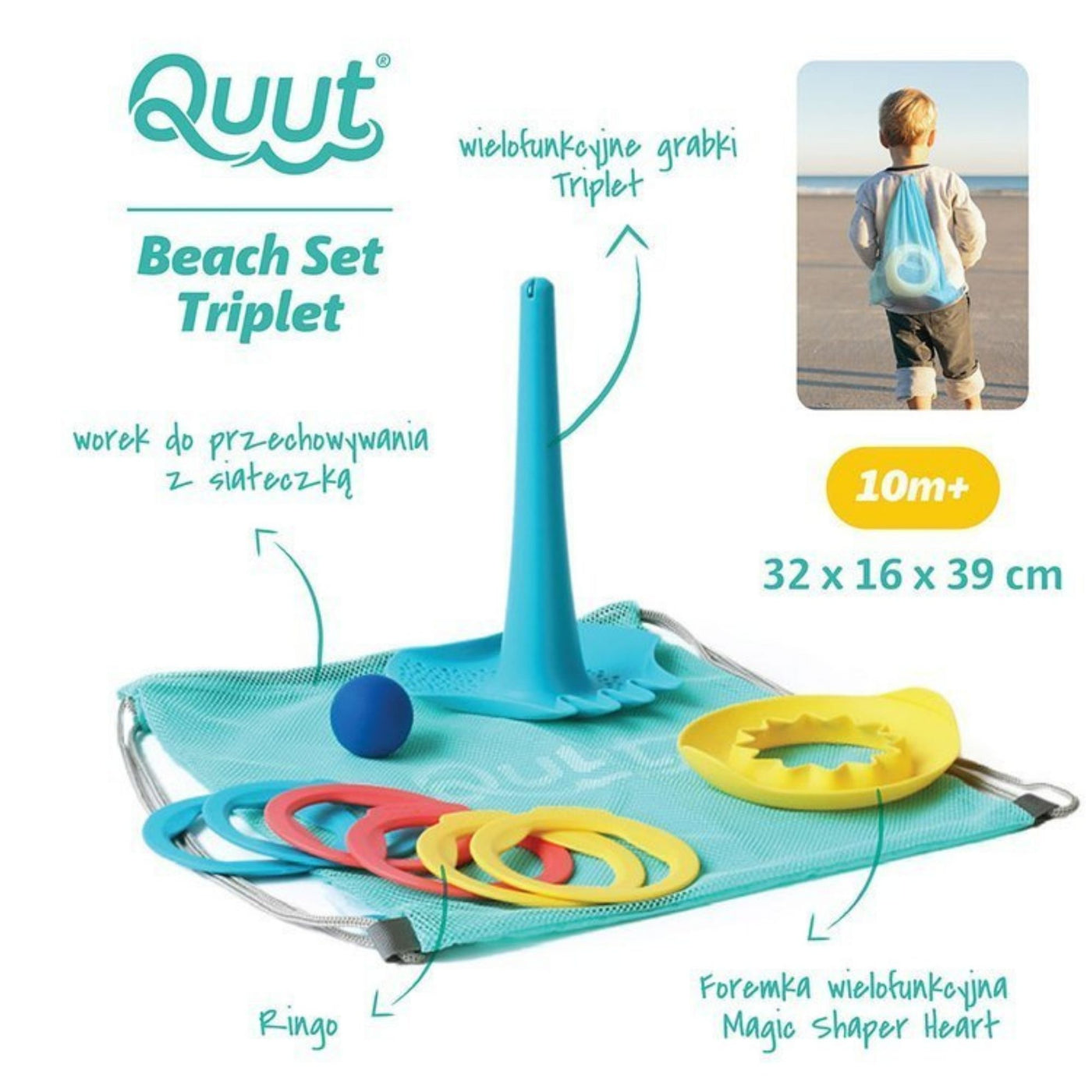 QUUT Zabawki do piasku Triplet + Ringo + Magic Sharpers Sun w worku - 4kidspoint.pl