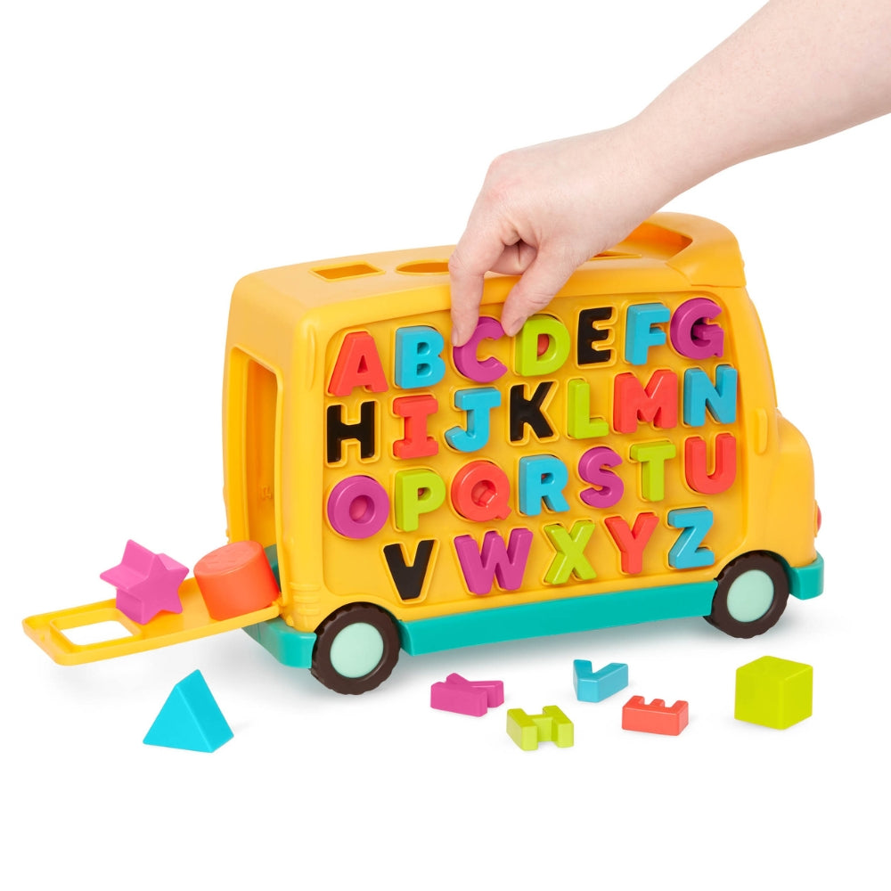 B.Toys Sorter dla dzieci Autobus z alfabetem magnetycznym AlphaBus