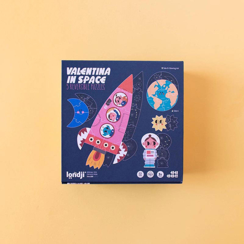 Londji Puzzle dla dzieci Kosmos Valentina in Space 24 elementy