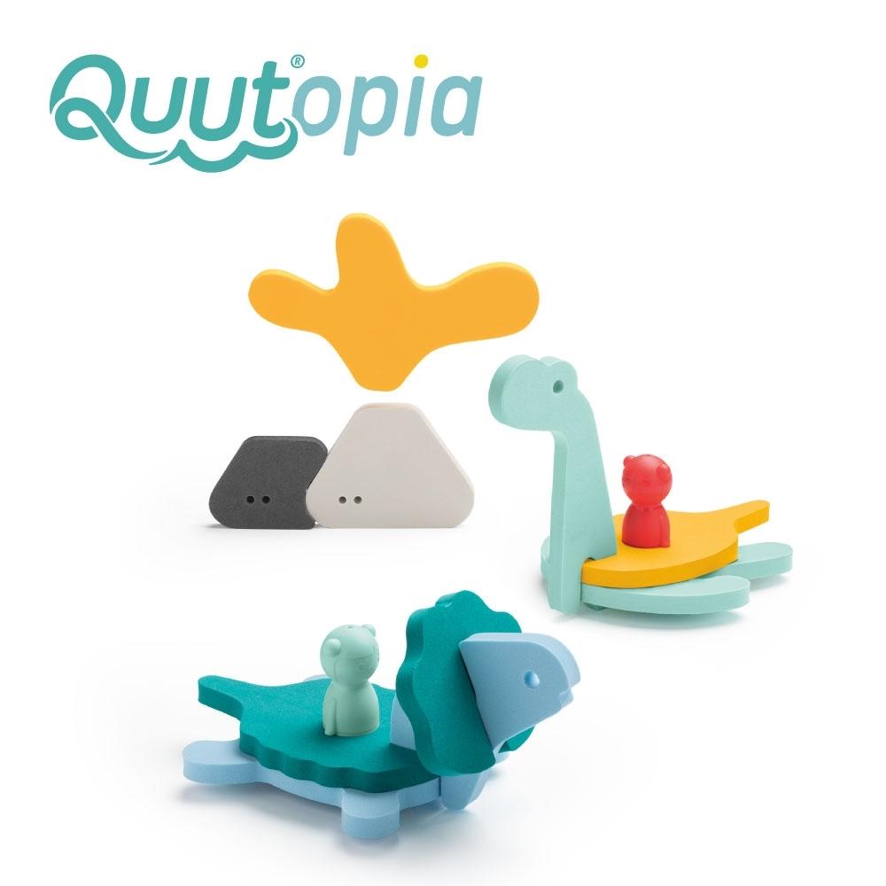 Quut Puzzle piankowe dla dzieci do kąpieli Quutopia Dinozaury 3D