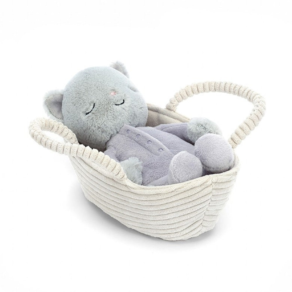 Jellycat maskotka Kotek w Koszyczku 19 cm