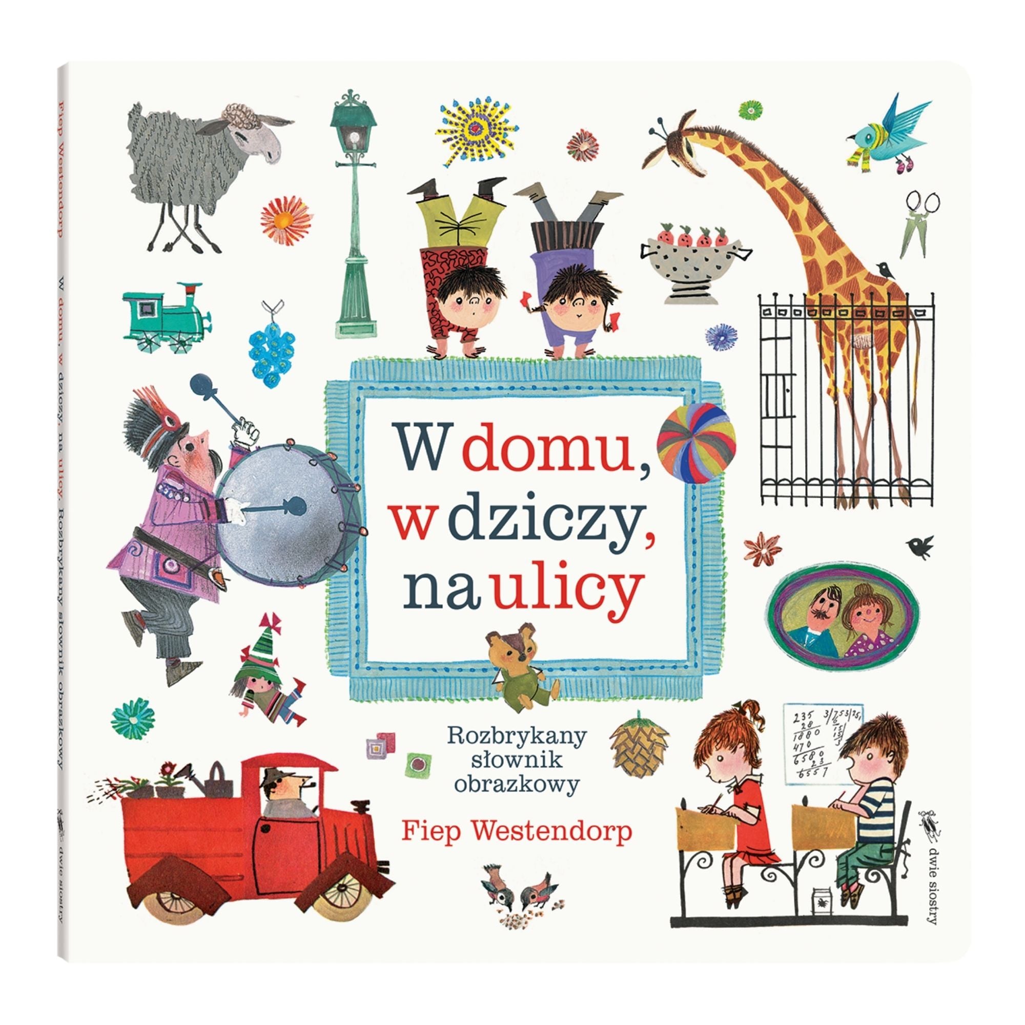 Dwie Siostry Kartonowy słownik obrazkowy W domu w dziczy na ulicy