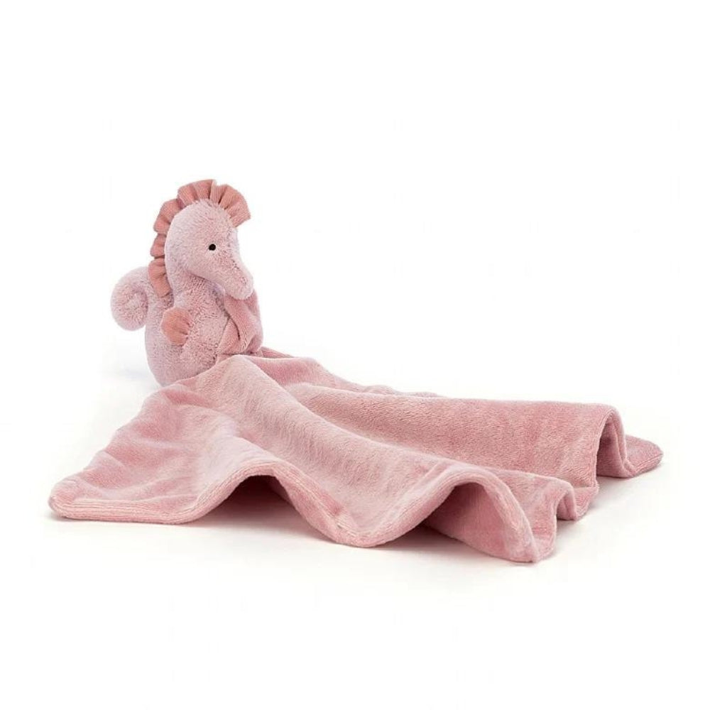 Jellycat przytulanka dla niemowlaka Konik Morski Szmatka Pudrowy Róż 34 cm
