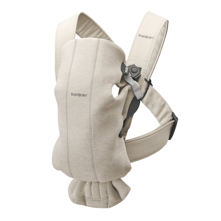BABYBJORN nosidełko dla niemowlaka MINI 3D Jersey jasny beż