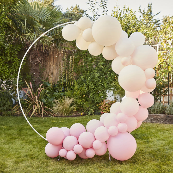 Gingerray balony lateksowe Girlandy Pink Cream & White
