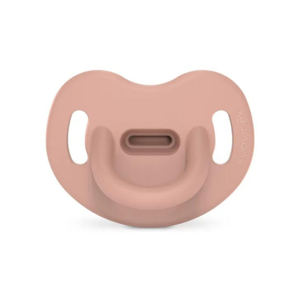 Suavinex Silikonowy Smoczek dla niemowlaka anatomiczny SX Pro Colour Essence Cielisty 6-18m