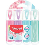 Maped Zakreślacze pastelowe Fluo Peps 4 szt. w etui