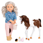 Our Generation Lalka dla dzieci Yanira 46 cm + źrebak - 4kidspoint.pl
