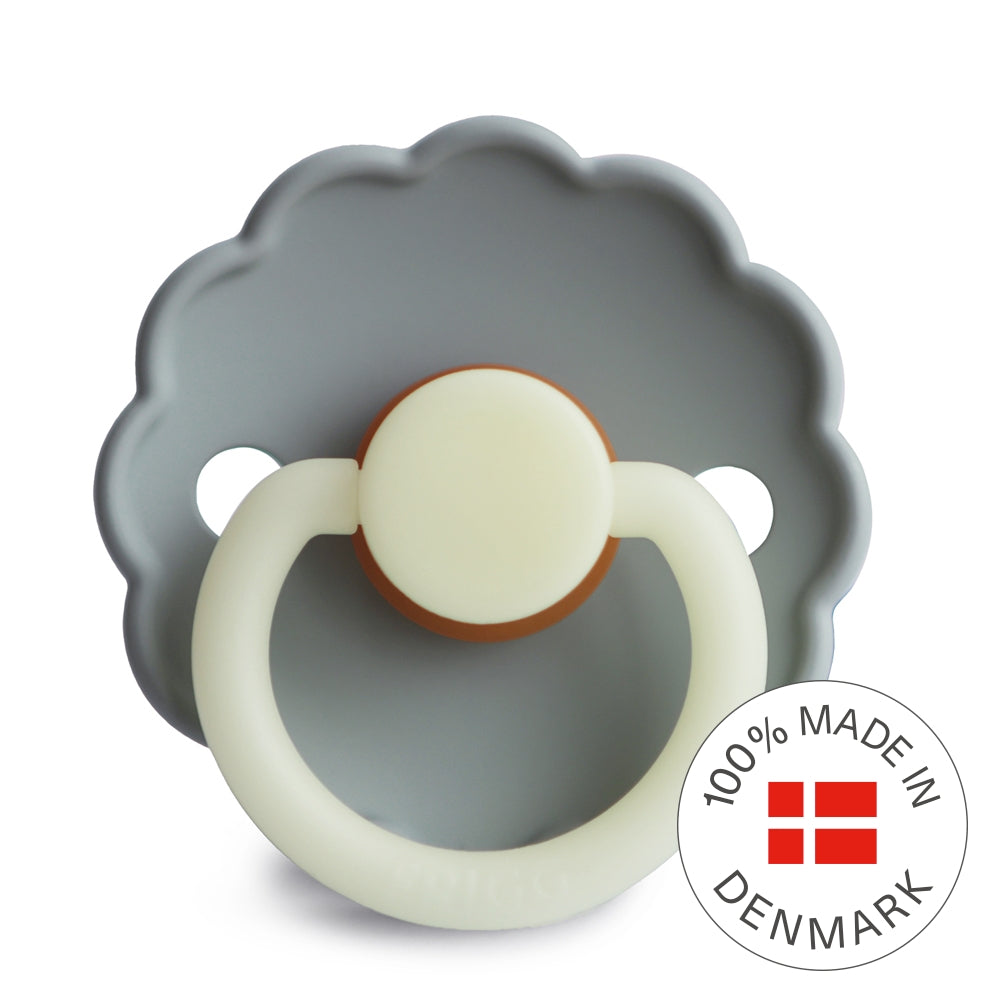 Frigg Smoczek dla niemowlaka kauczukowy Daisy French Gray Night 0+