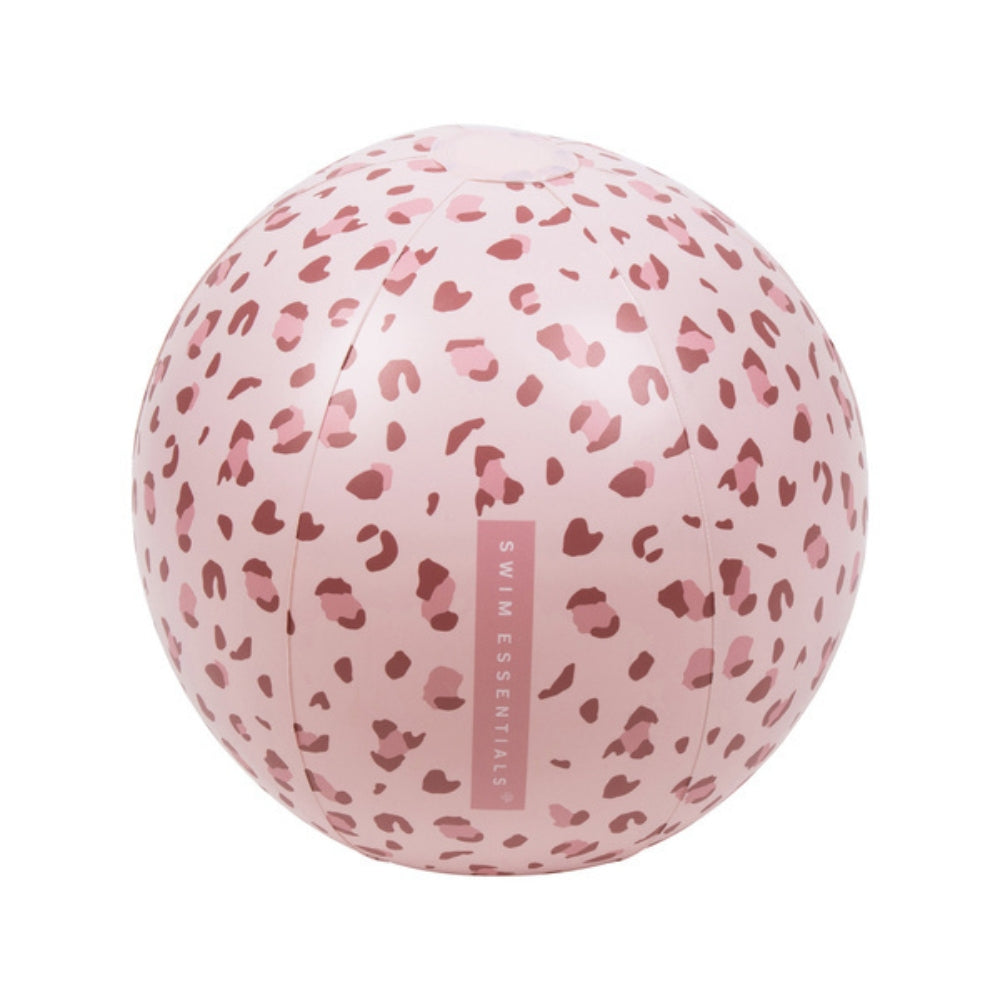 The Swim Essentials Duża piłka plażowa Old Pink Leopard