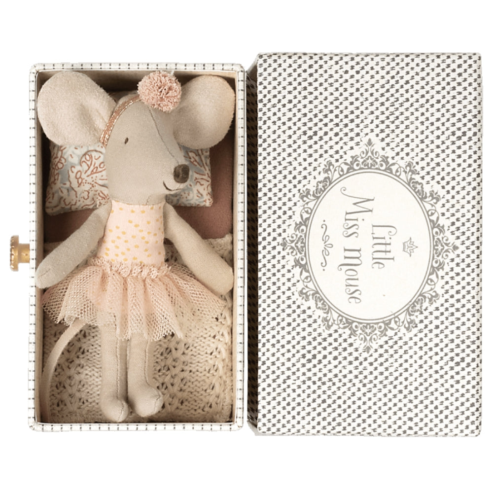 Maileg maskotka mysz baletnica Little sister w pudełku
