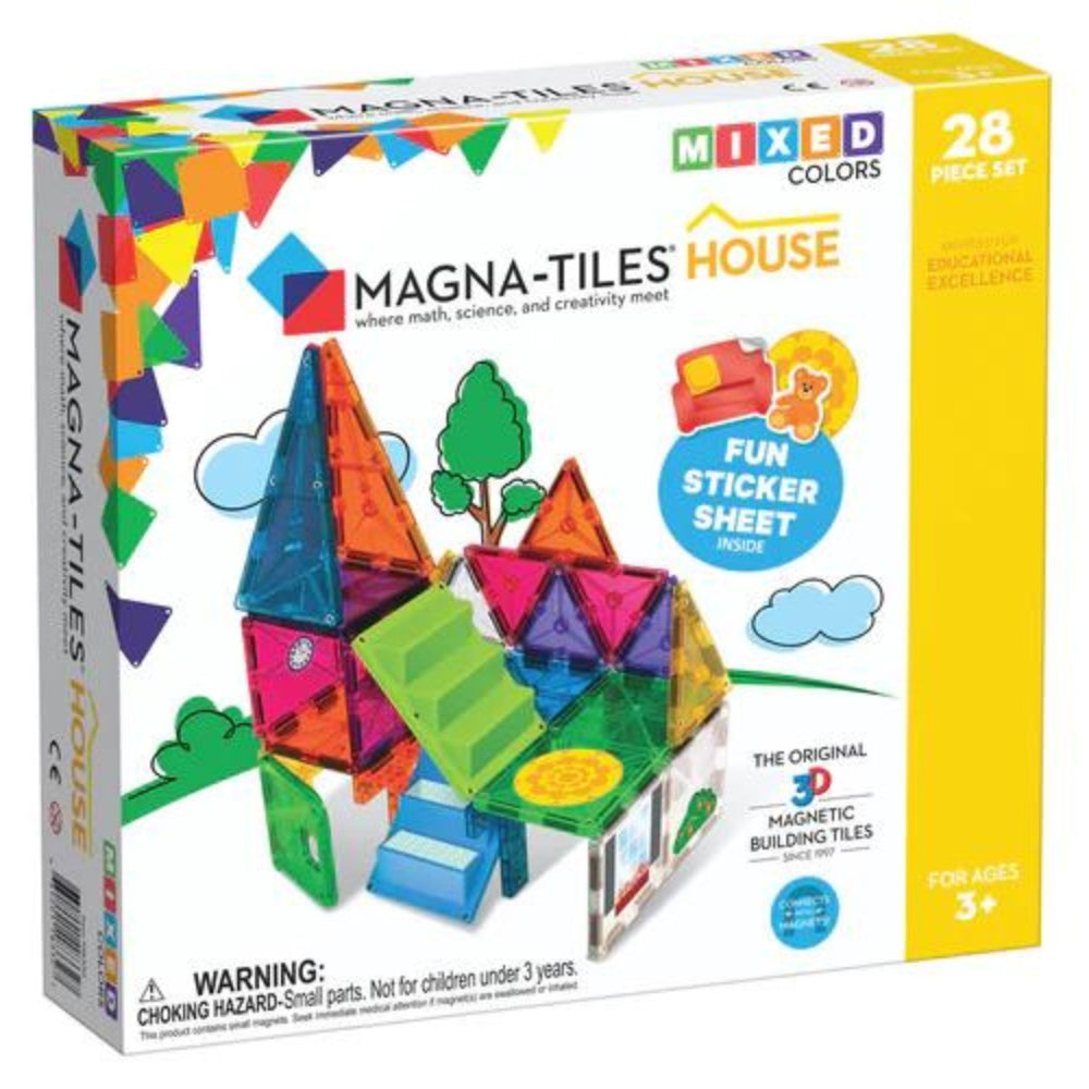 Magna Tiles Klocki magnetyczne dla dzieci House 28 elementów