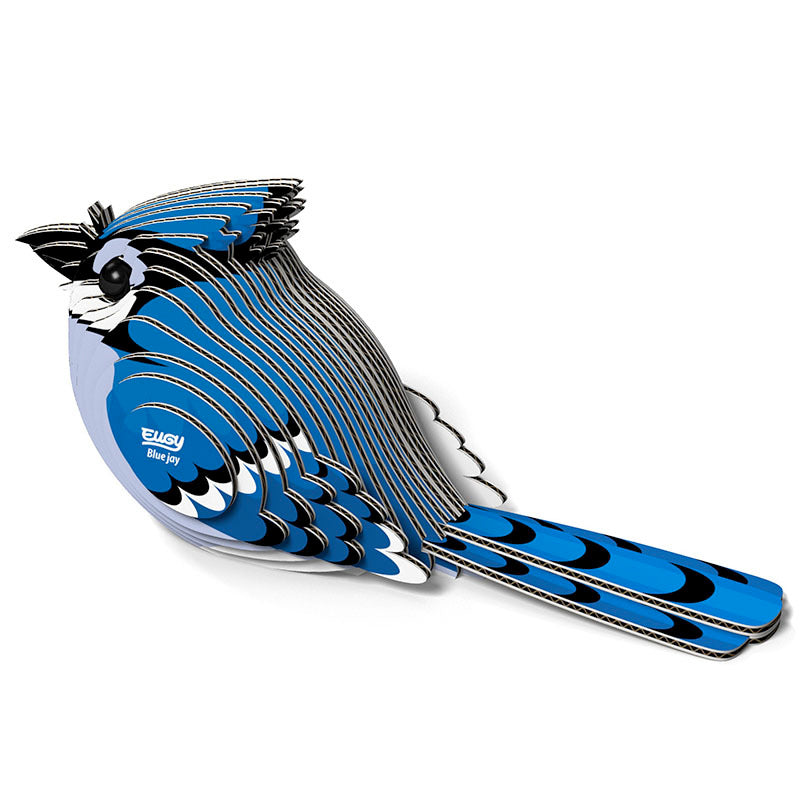 EUGY Puzzle 3D dla dzieci Układanka Ptaszek Modrosójka