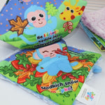 Jolly Baby Książeczka sensoryczna Małpka 0+ - 4kidspoint.pl