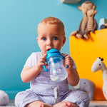 b.box bidon z obciążoną słomką niekapek kobaltowy - 4kidspoint.pl