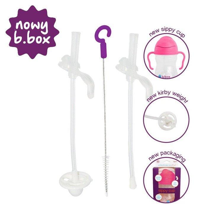 b.box Wymienne słomki i szczoteczka do niekapka do nowego bidonu - 4kidspoint.pl