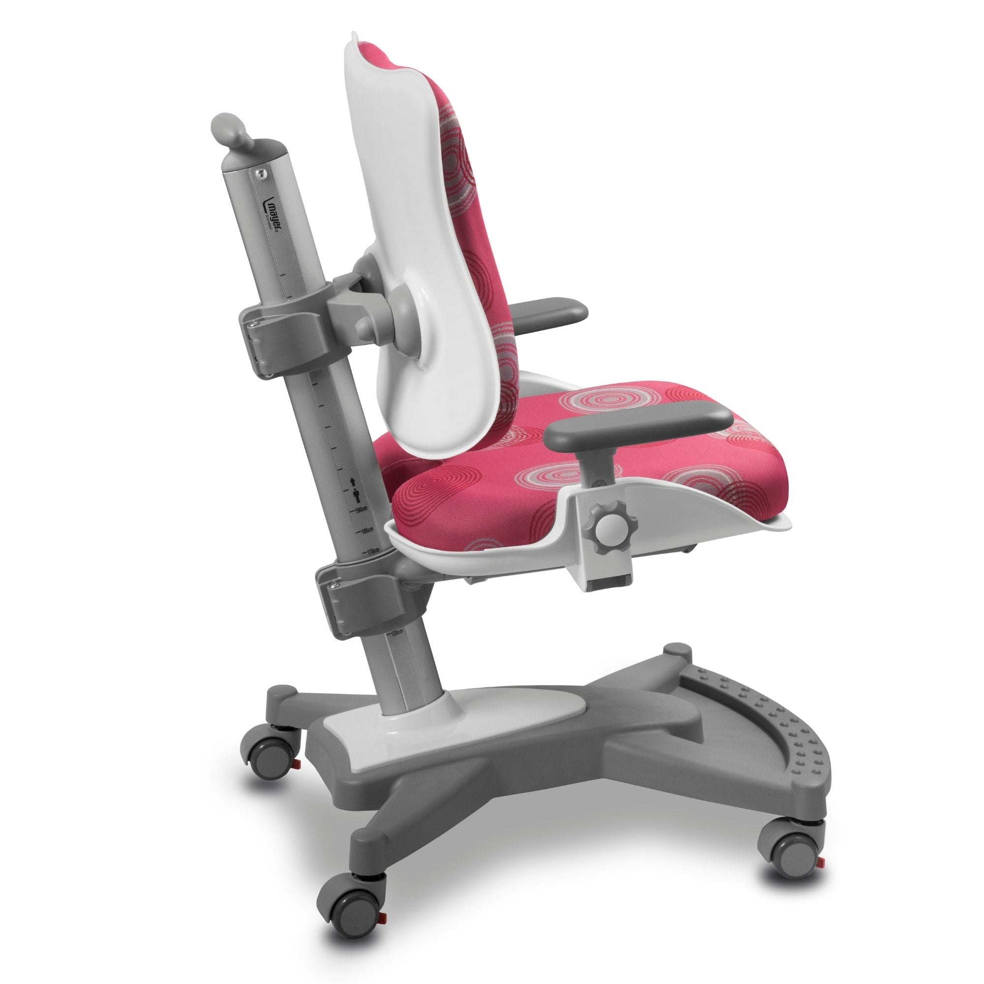 Mayer Ergonomiczne krzesło rosnące z dzieckiem MyChamp różowe kółka