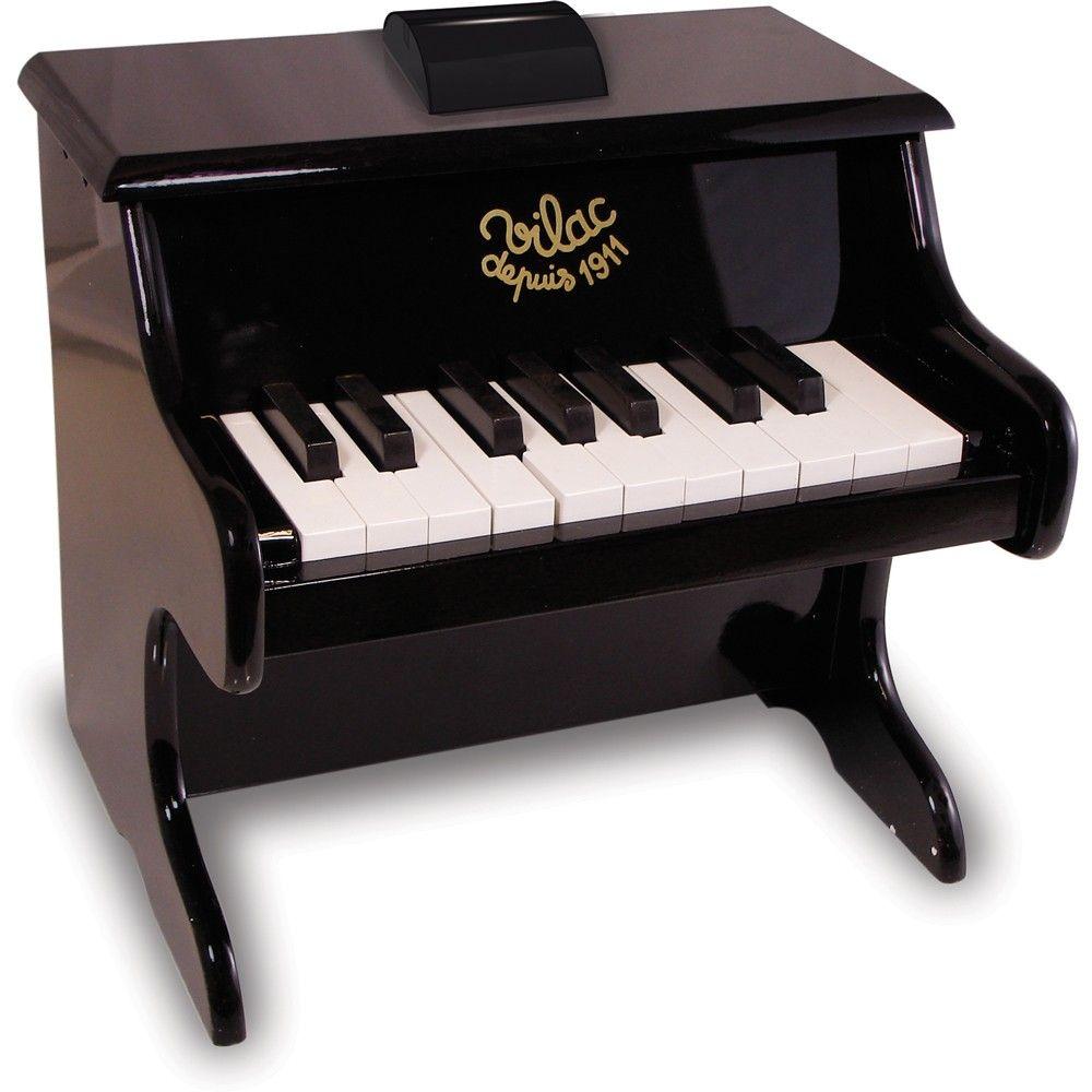 Vilac Czarne pianino Instrument dla dzieci drewniany