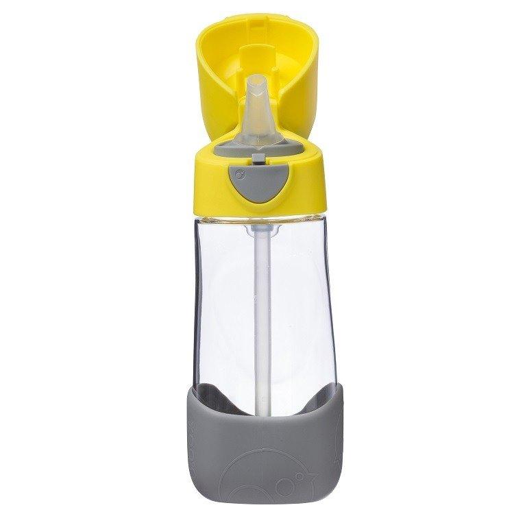 b.box Tritanowa butelka bidon ze słomką 450 ml Lemon Sherbet - 4kidspoint.pl