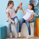 b.box Tritanowa butelka bidon ze słomką 450 ml Lemon Sherbet - 4kidspoint.pl