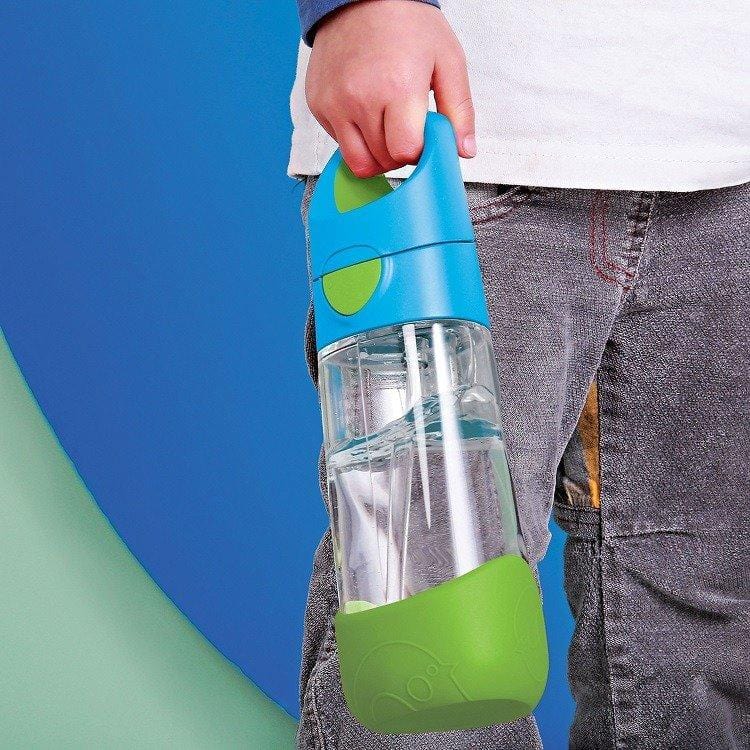 b.box Tritanowa butelka bidon ze słomką 450 ml Lemon Sherbet - 4kidspoint.pl