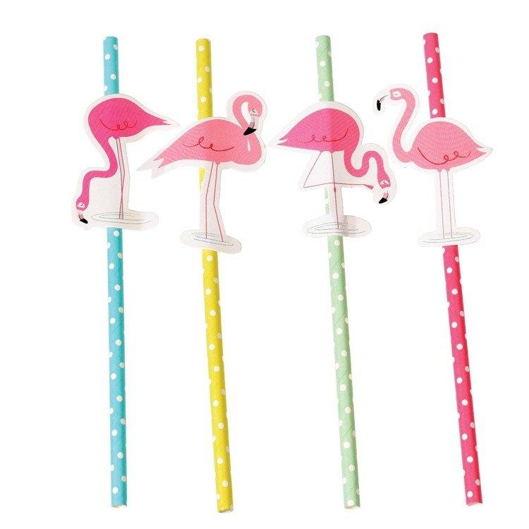 Rex London Słomki  Flaming 4 szt. - 4kidspoint.pl