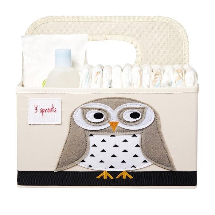 3 Sprouts Organizer na Pieluszki Sowa - 4kidspoint.pl