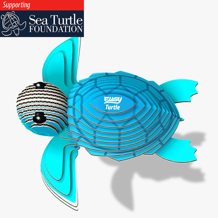 EUGY Puzzle 3D dla dzieci Układanka Żółw Morski