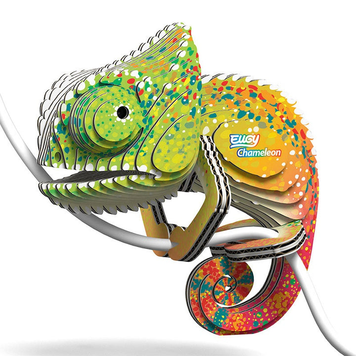 EUGY Puzzle 3D dla dzieci Układanka Kameleon