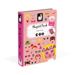 Janod Magnetyczna układanka Magnetibook śmieszne buzie dziewczynka - 4kidspoint.pl