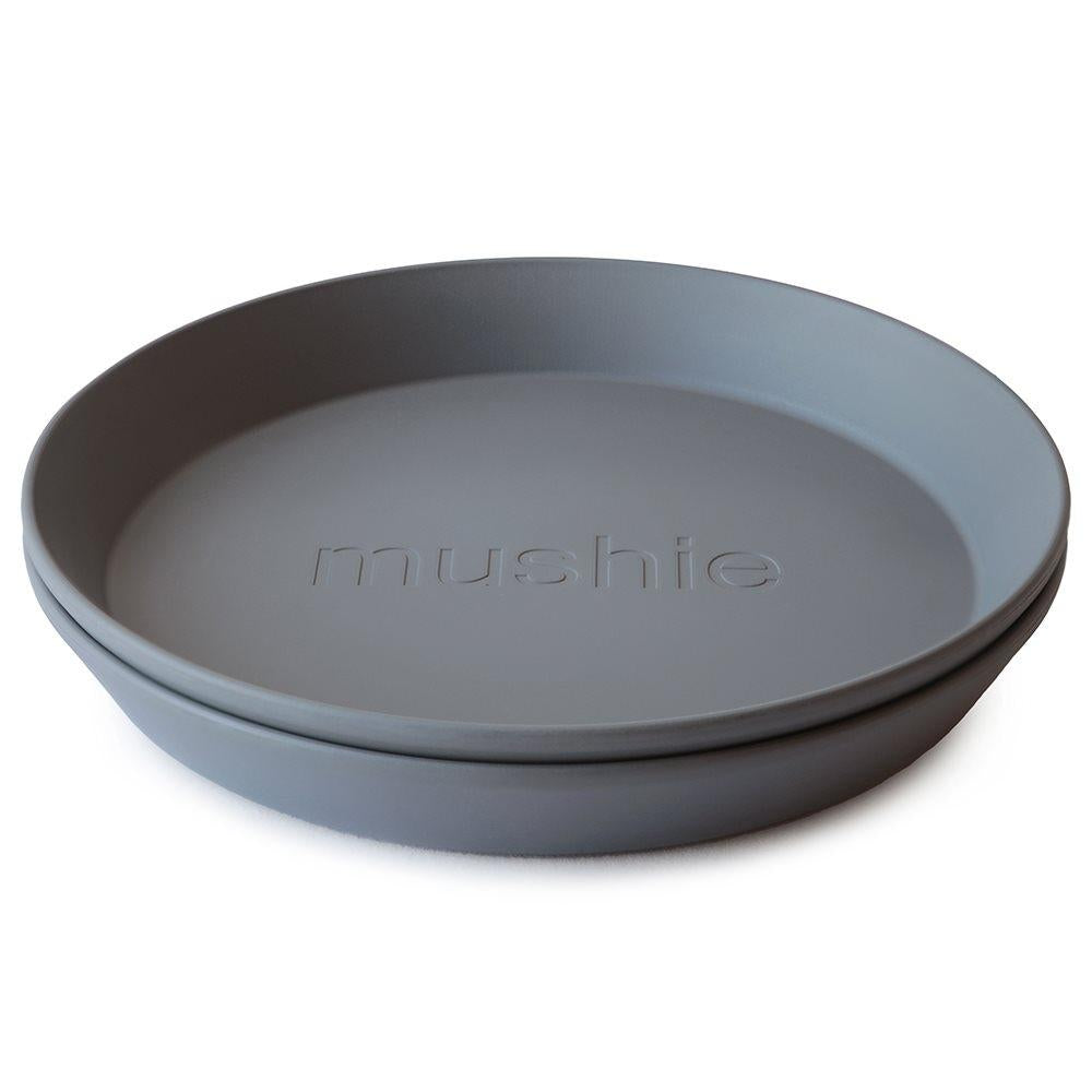 Mushie Zestaw talerzy dla dzieci Round Smoke