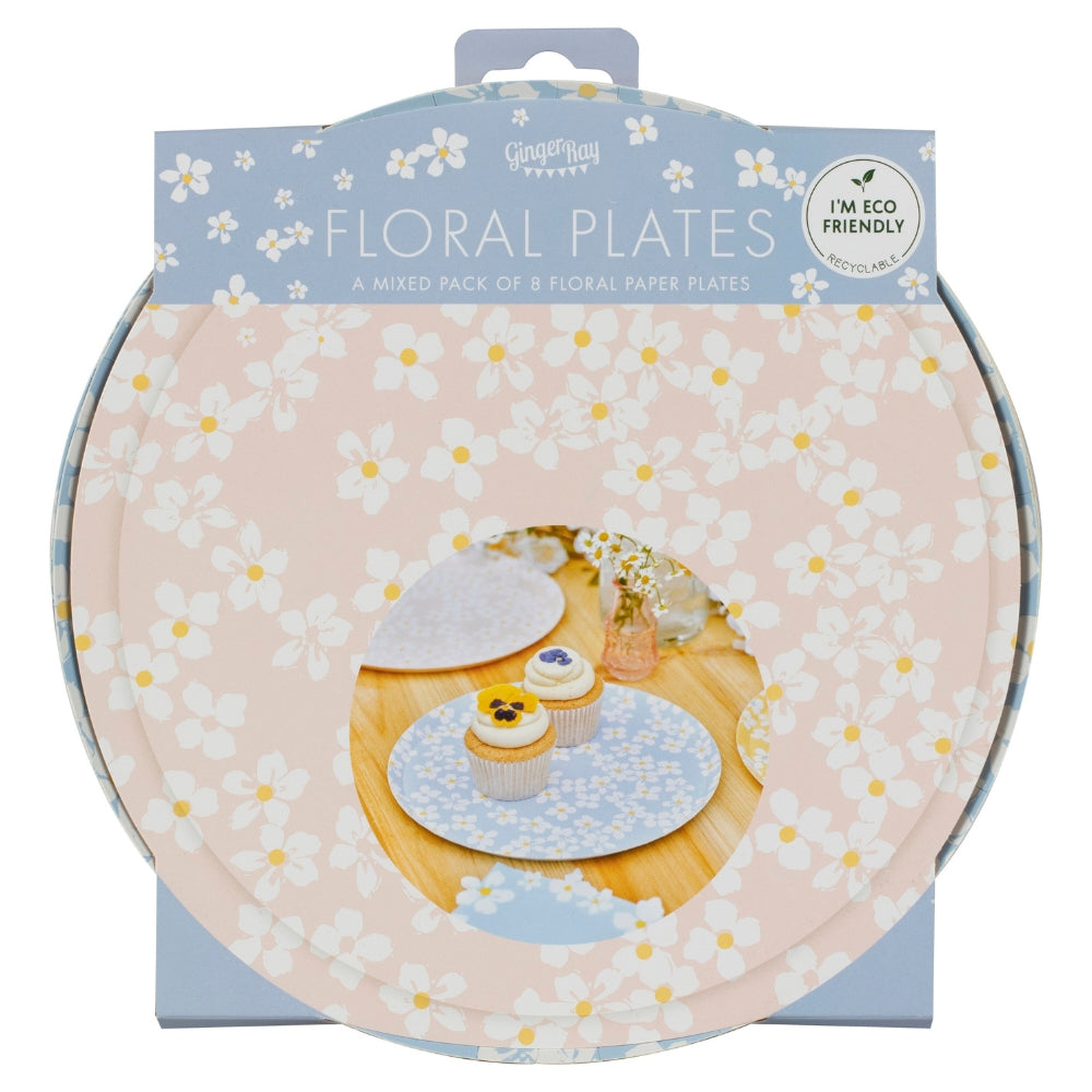 Gingerray Talerzyki papierowe Floral Paper Plates