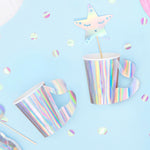 Party Deco Kubki papierowe Syrenka 220ml 6 sztuk