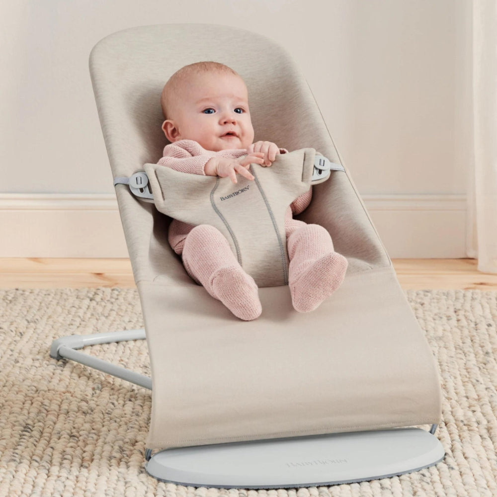BABYBJORN Leżaczek dla niemowlaka BLISS 3D Jersey Jasny Beż