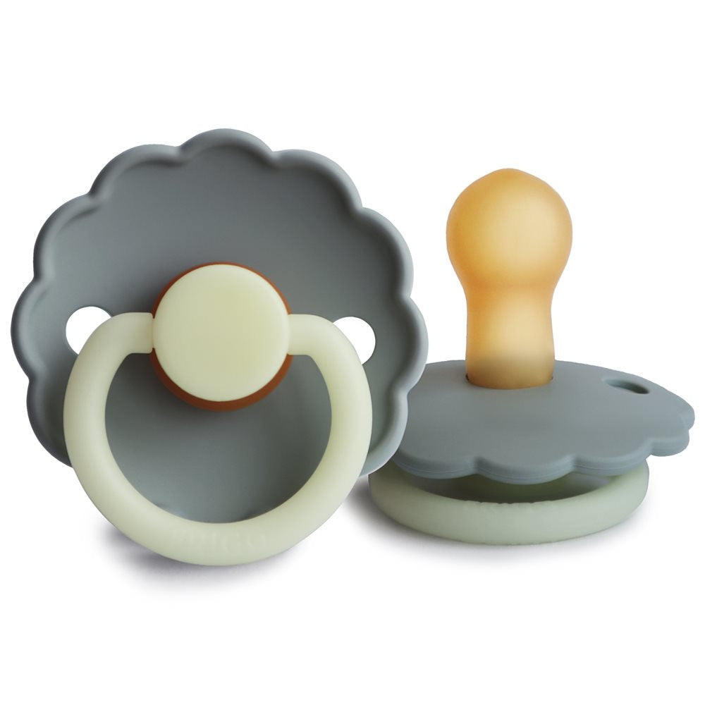 Frigg Smoczek dla niemowlaka kauczukowy Daisy French Gray Night 0+