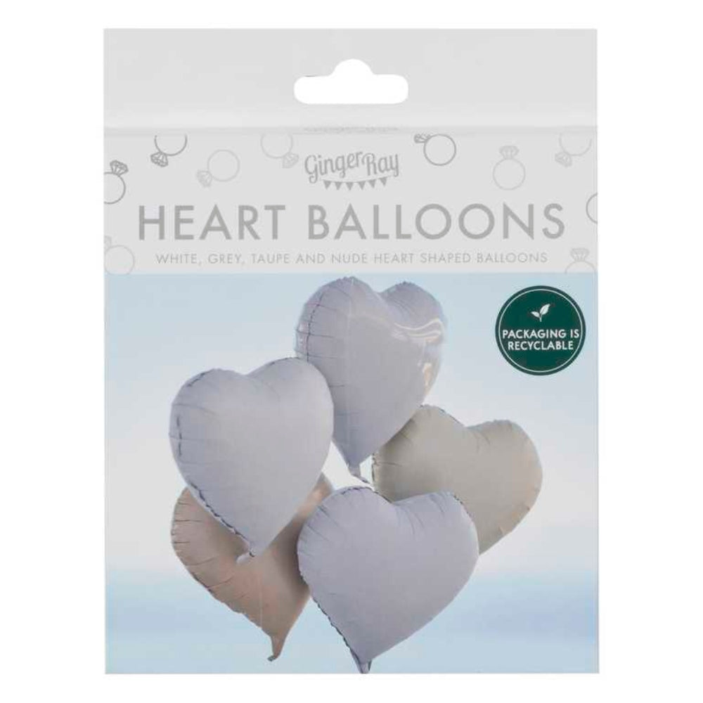 Gingerray balony foliowe Heart Shaped Balloon Bundle