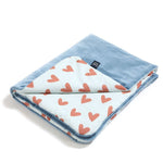 La Millou Kocyk dla dziecka Cotto M 80 x 100 cm Heartbeat Blue