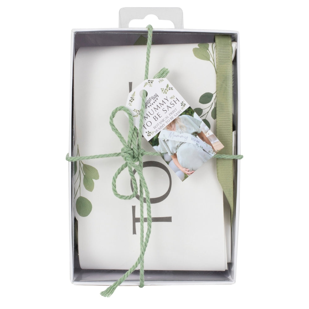 Gingerray Szarfa Mummy to Be Botanical Baby Shower